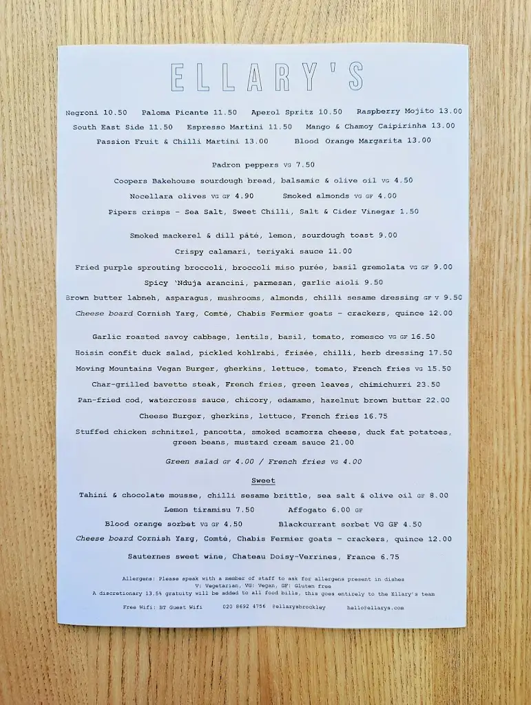 Menu_Ellary's_Brockley_image_2