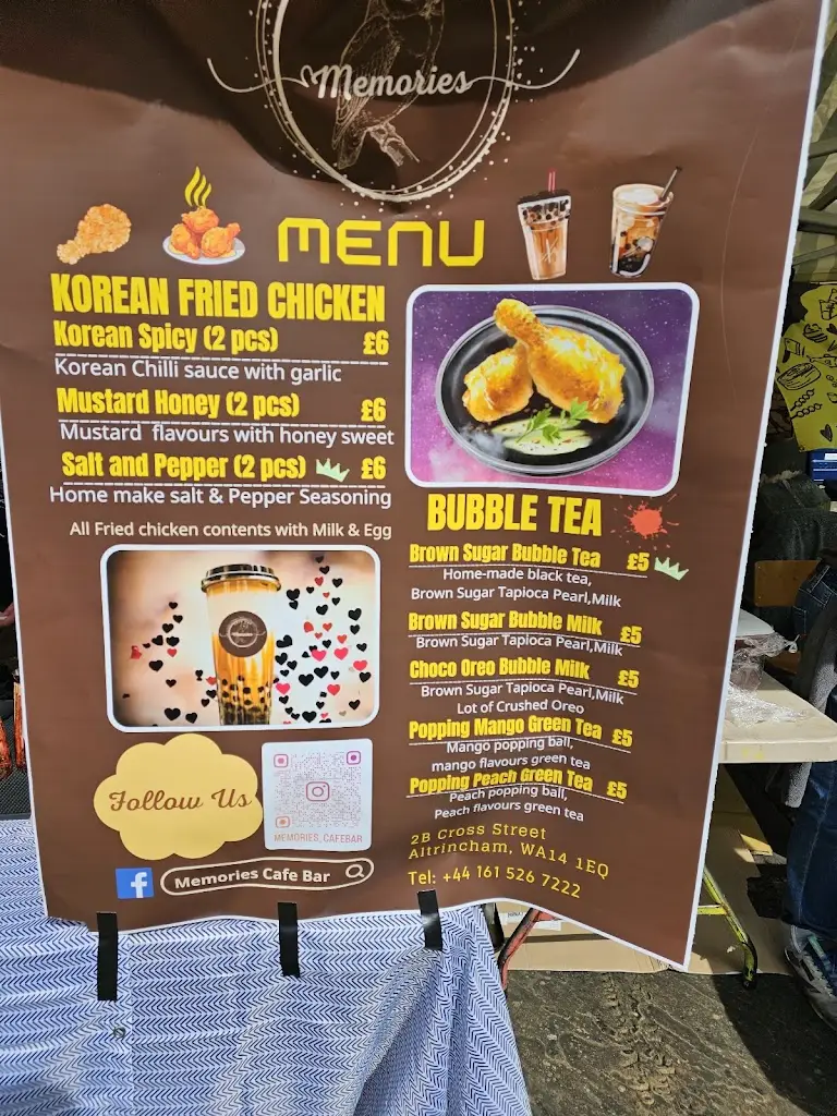 Menu_Memories Cafe Bar_Altrincham_image_1