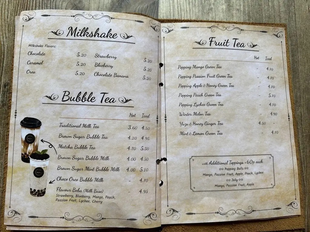 Menu_Memories Cafe Bar_Altrincham_image_4