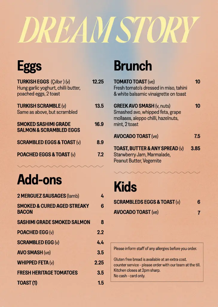 Menu_Dream Story_Brockley_immagine_1