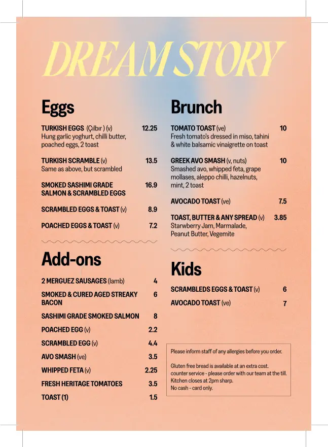 Menu_Dream Story_Brockley_immagine_2