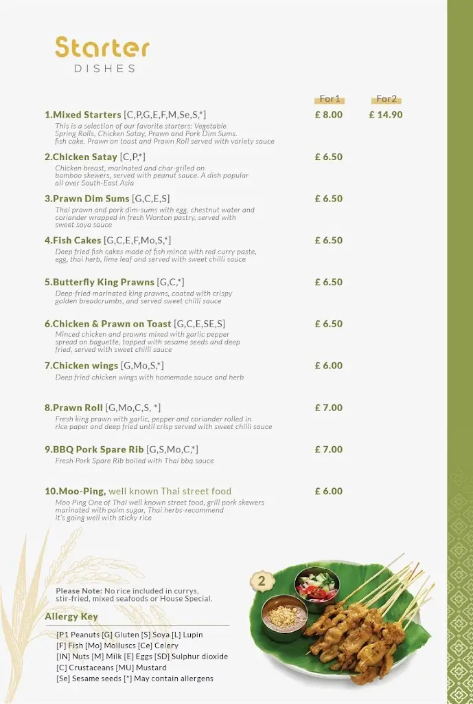 Menu_Thai kitchen at the Wickham Arms_Brockley_immagine_2