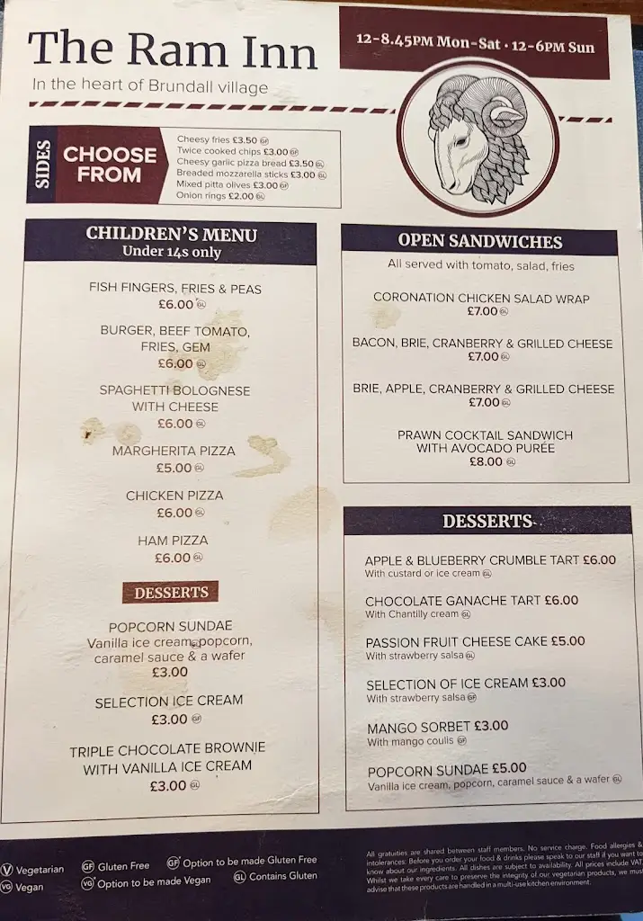 Menu_The Ram Inn_Brundall_image_3