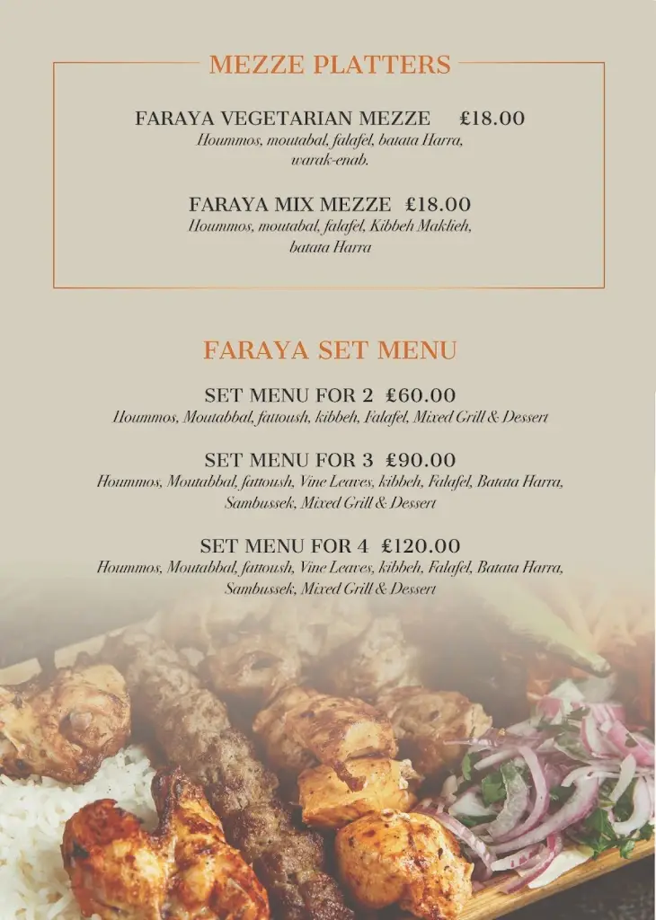 Menu_Faraya Restaurant_Brompton_image_2