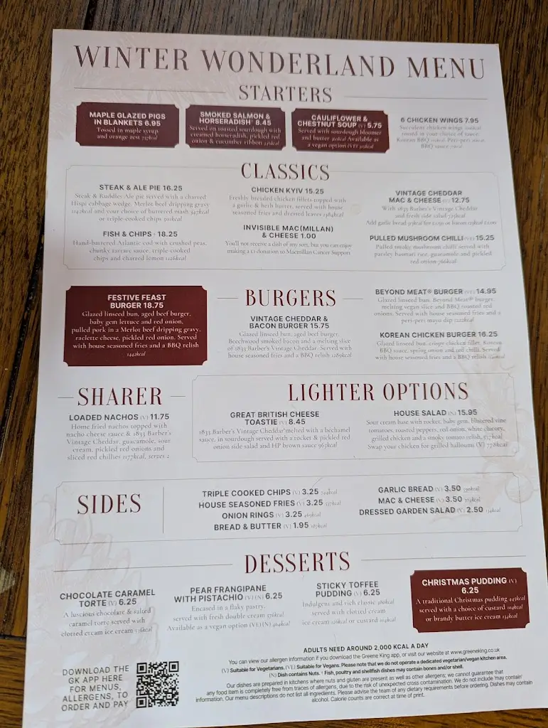 Menu_The Bunch Of Grapes_Brompton_image_1