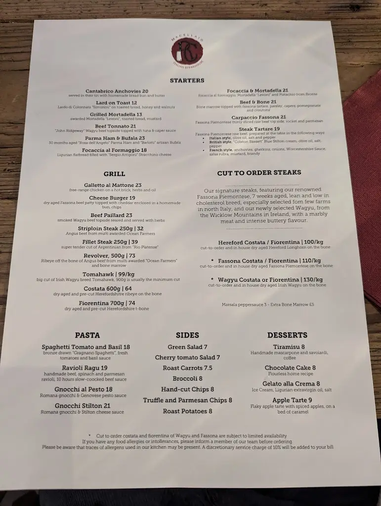 Menu_Macellaio RC South Kensington_Brompton_imagen_3