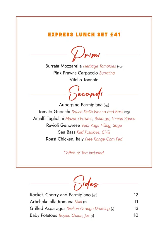 Menu_ALBA London - Italian Restaurant Knightsbridge_Brompton_image_1