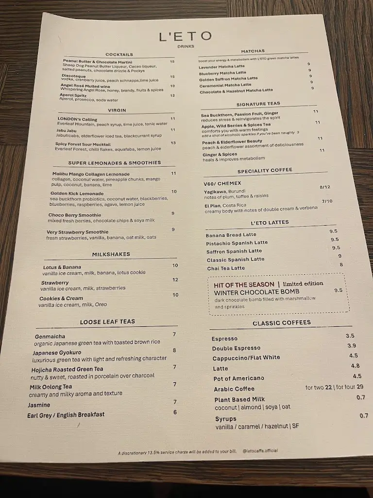 Menu_L'ETO Brompton Road_Brompton_image_3