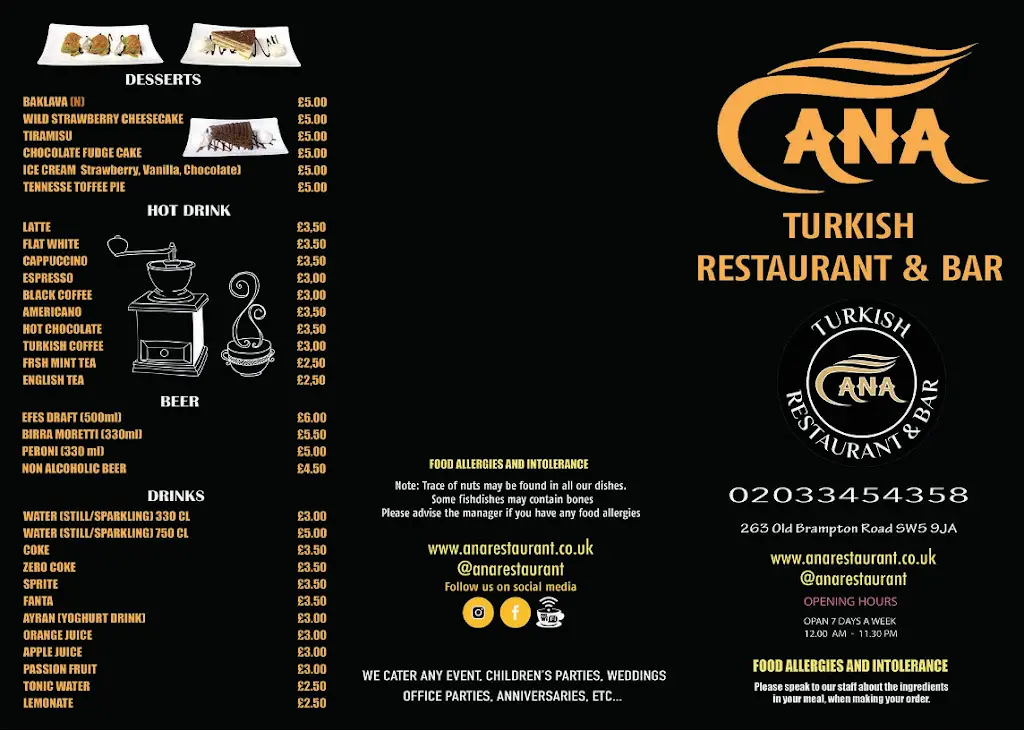 Menu_ANA Turkish Restaurant and Bar_Brompton_image_2