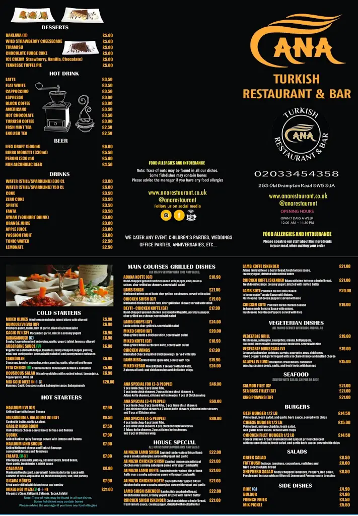 Menu_ANA Turkish Restaurant and Bar_Brompton_image_3