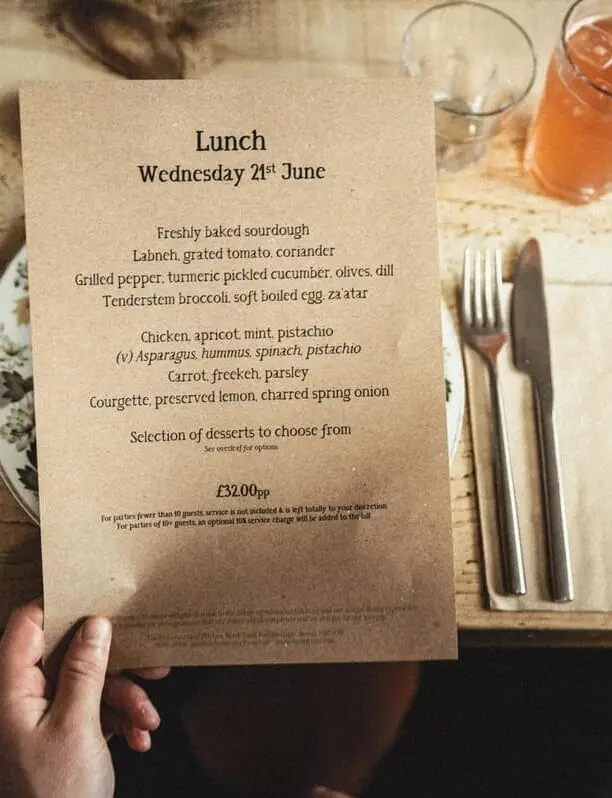 Menu_Riverford Field Kitchen - Organic Restaurant_Buckfastleigh_image_1