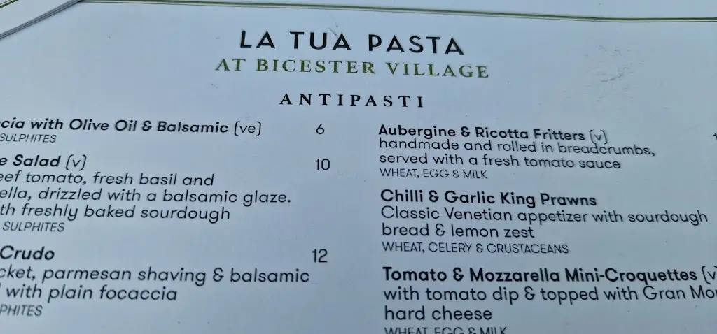 R J_La Tua Pasta - Bicester Village_Ambrosden_review