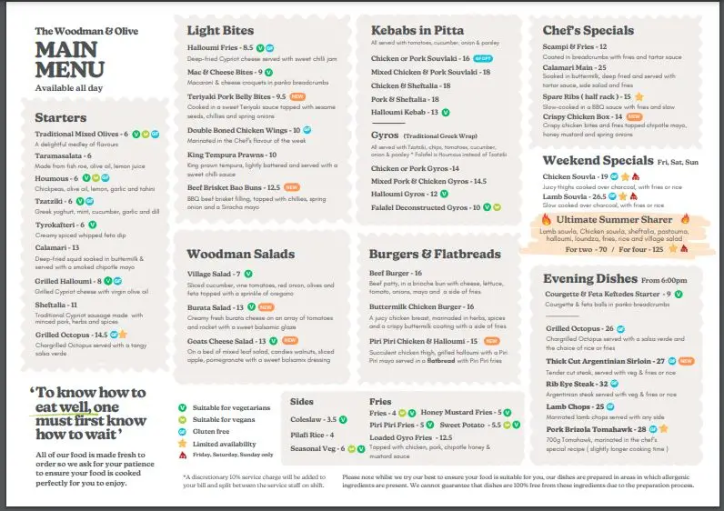 Menu_The Woodman & Olive Broxbourne_Broxbourne_image_1