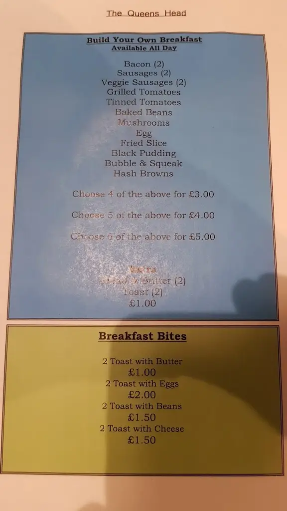 Menu_The Queens Head_Broxbourne_image_3