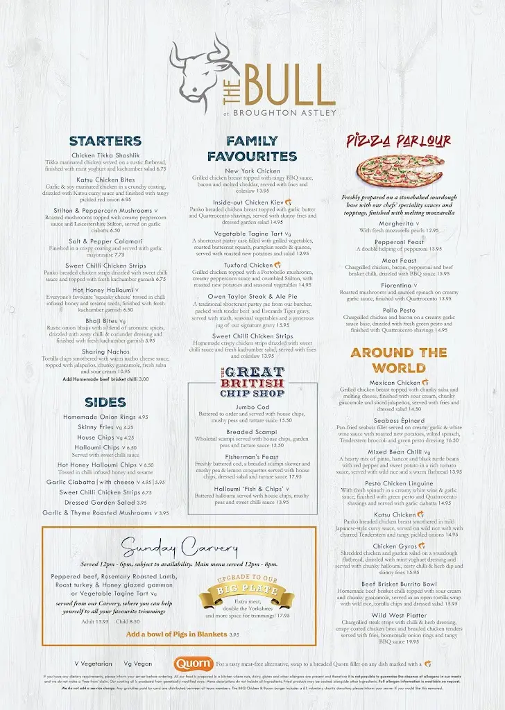 Menu_The Bull at Broughton Astley_Broughton Astley_image_1