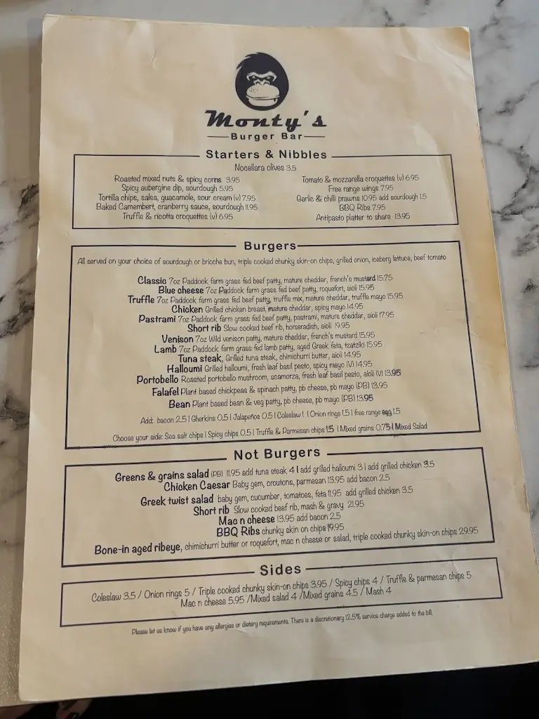 Menu_Monty's burger bar_Ambrosden_image_3