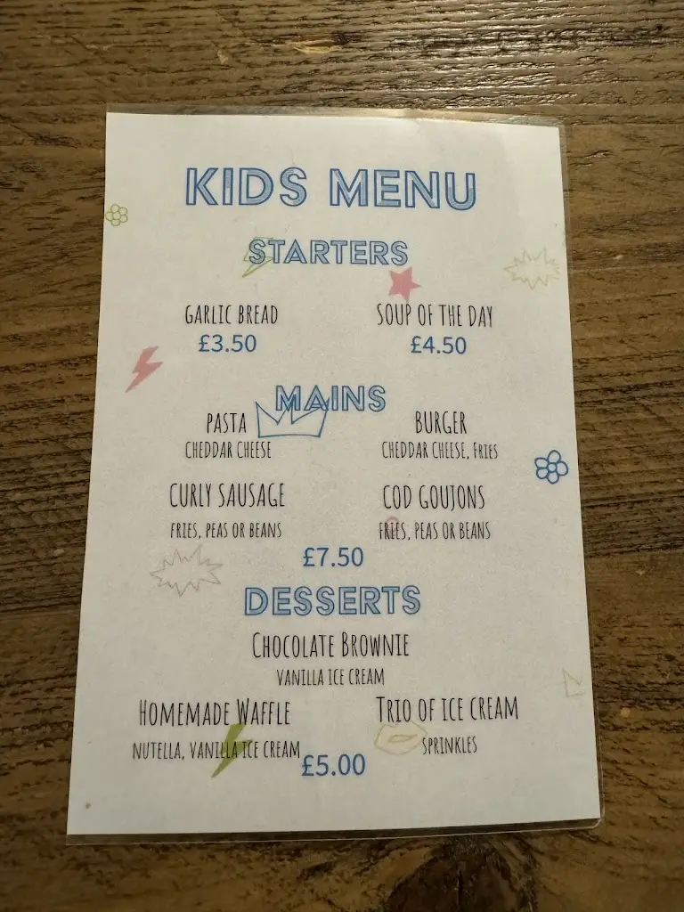 Menu_The Crab and Cow_Broughton Astley_image_4