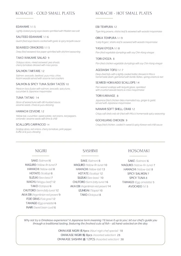 Menu_Mizu Japanese Izakaya_Ambrosden_image_2