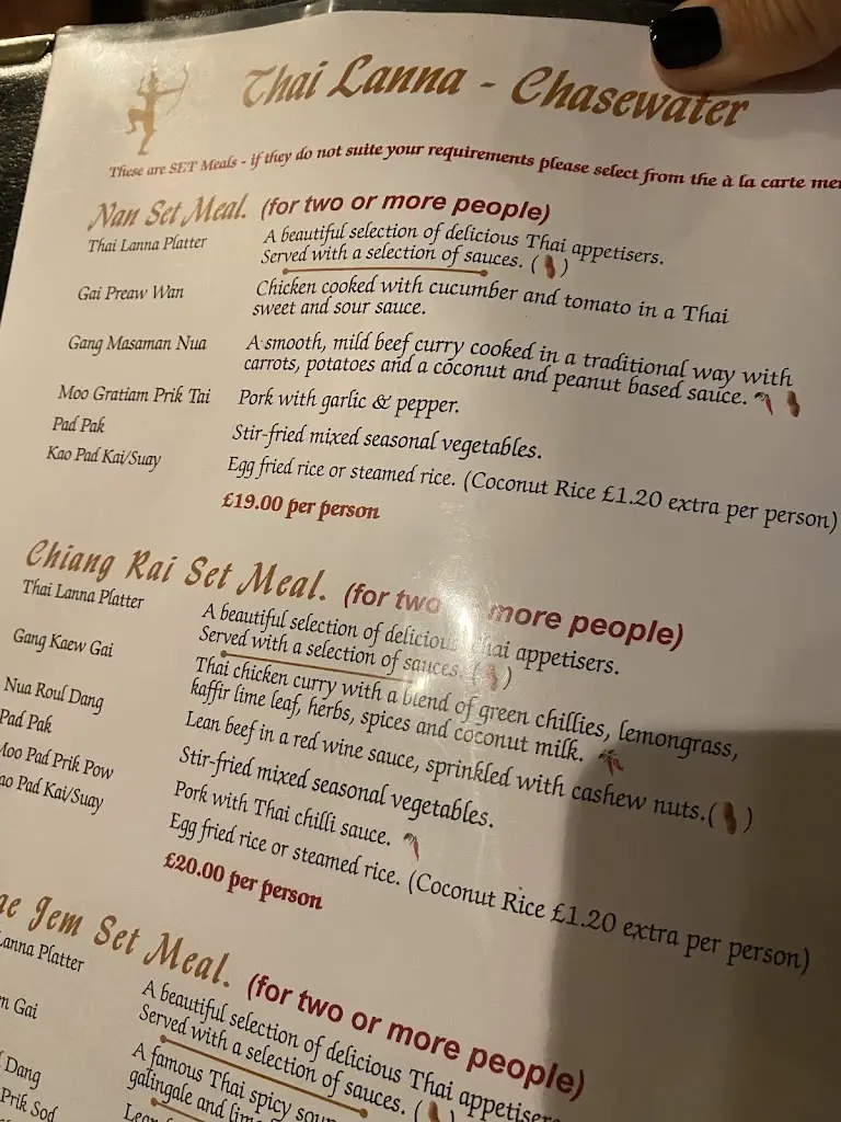 Menu_Thai Lanna - Chasewater_Brownhills_image_1