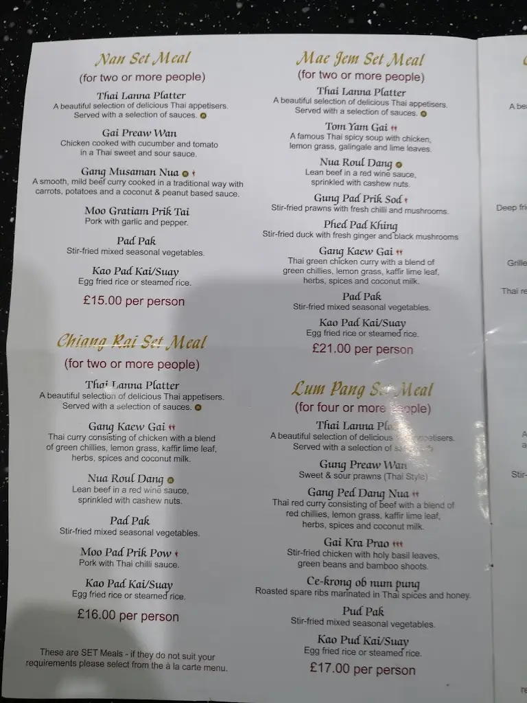 Menu_Thai Lanna - Chasewater_Brownhills_image_4