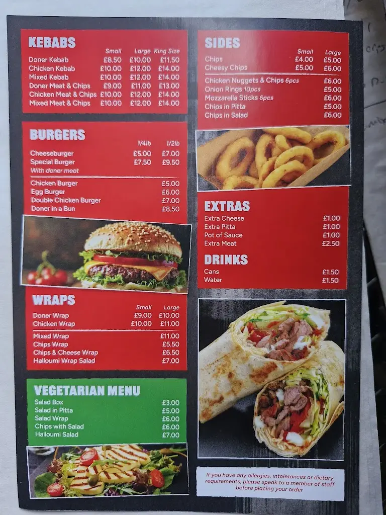 Menu_Best kebabs & burgers_Ambrosden_image_1