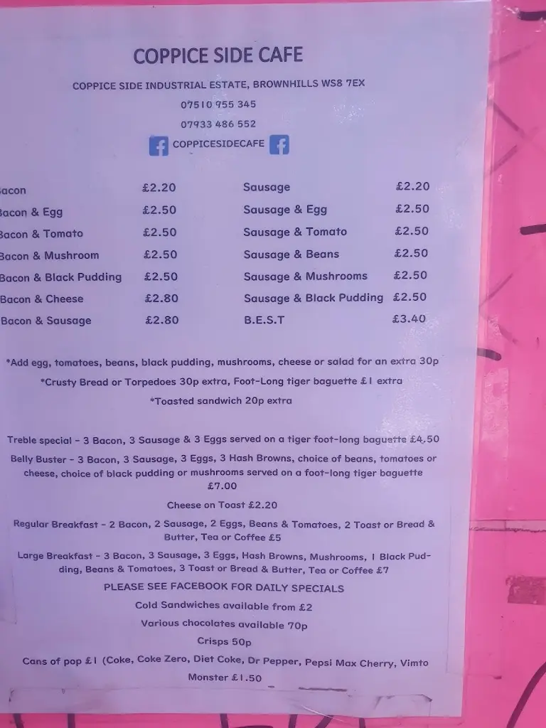 Menu_Coppice Side Cafe_Brownhills_image_1