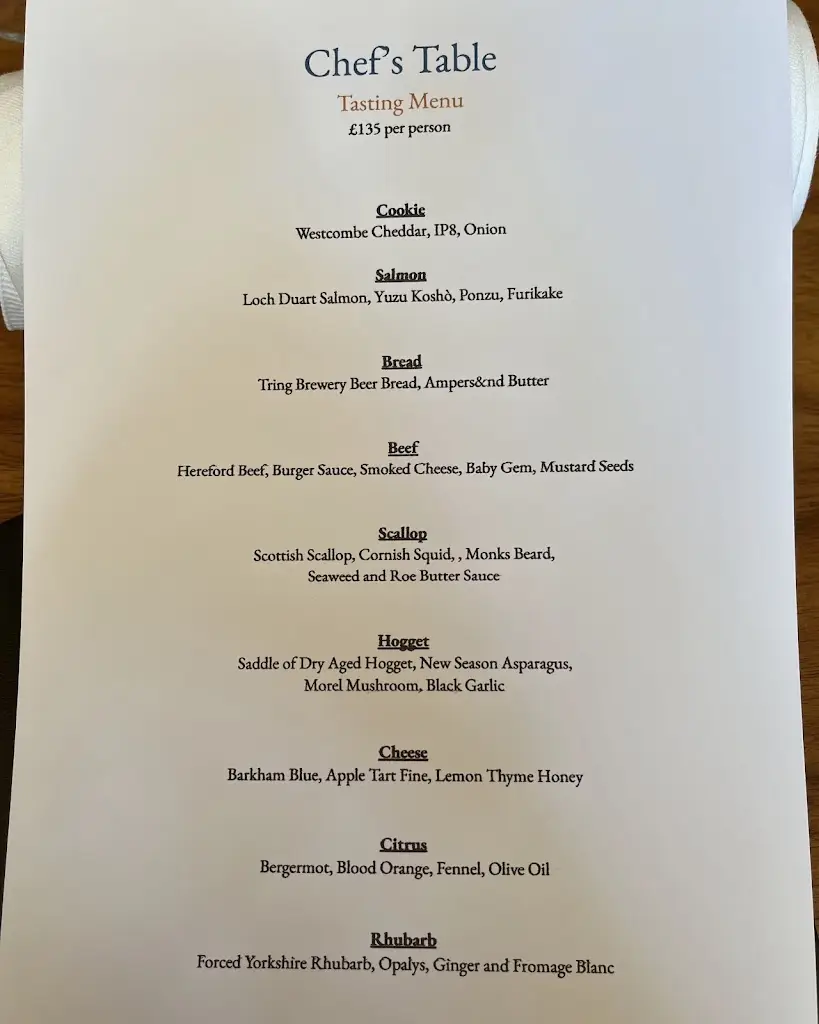 Menu_Crockers Tring_Buckinghamshire_image_1