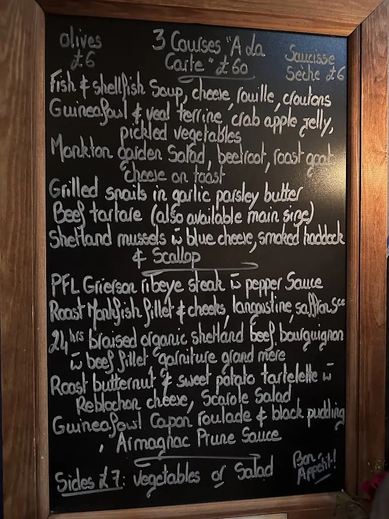 Menu_L'Escargot Bleu Restaurant and Wine Bar_Broughton_image_4