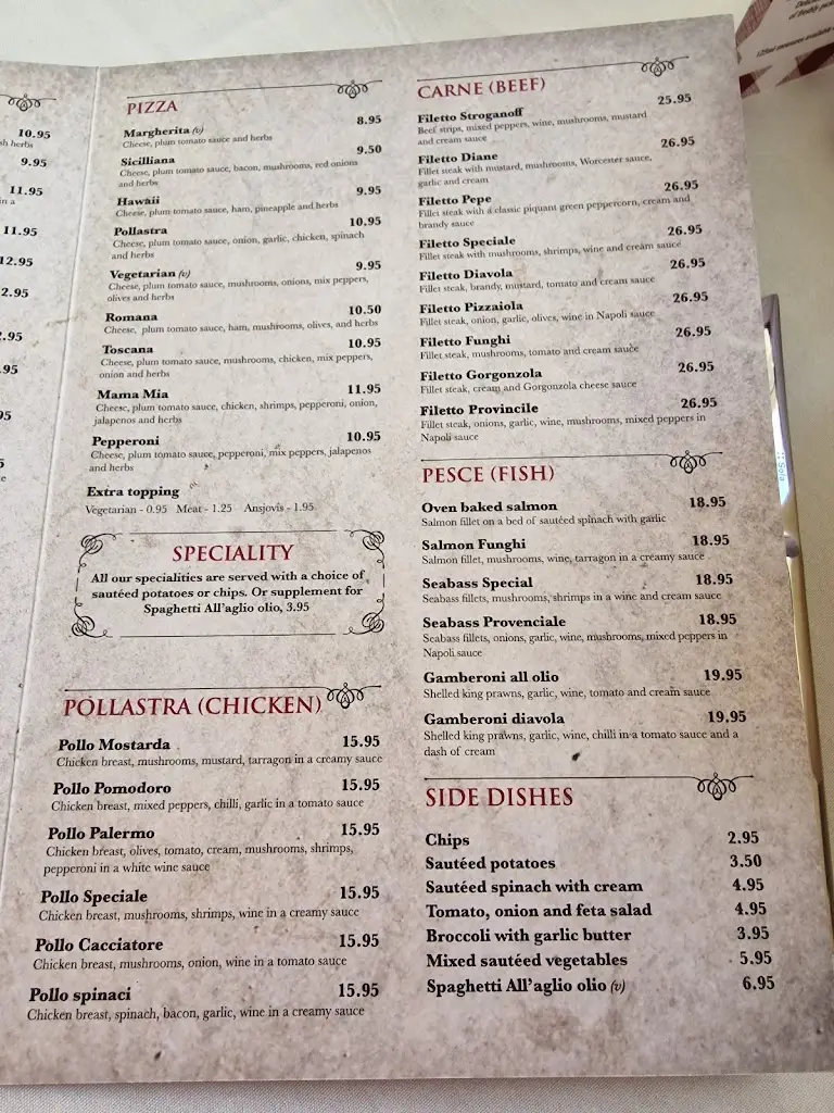 Menu_Va Bene Bar & Ristorante Italian_Broseley_image_2