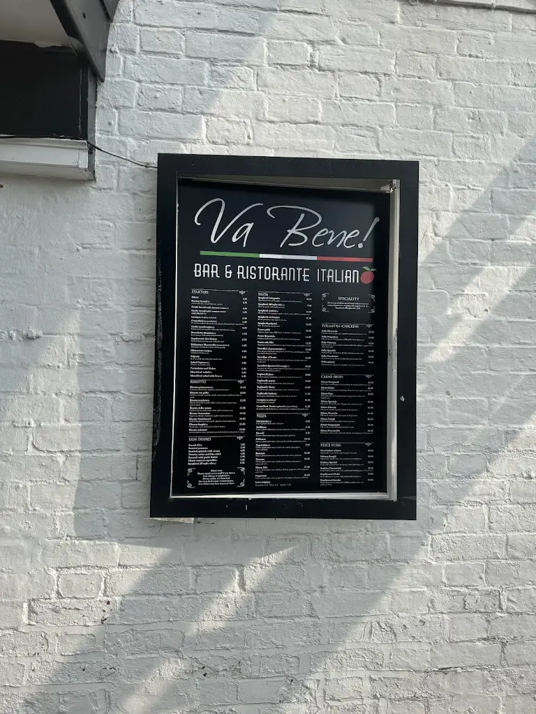 Menu_Va Bene Bar & Ristorante Italian_Broseley_image_3