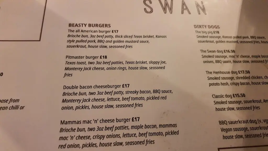 Menu_The Swan Taphouse_Broseley_image_2