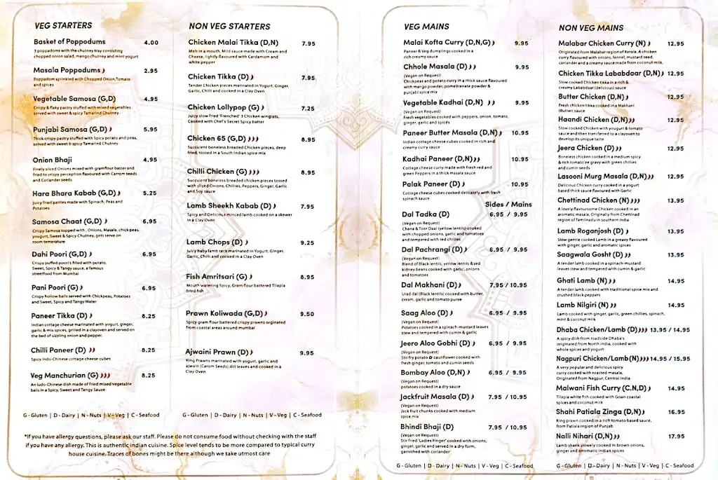 Menu_Spice Route Andover_Andover_image_1