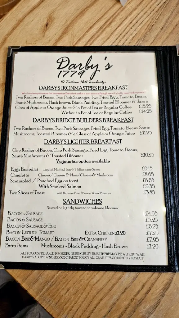 Menu_Darby's Of Ironbridge_Broseley_image_3