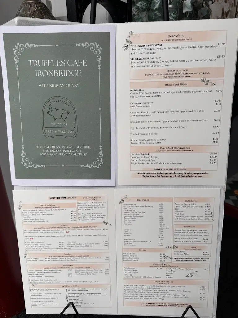 Menu_Truffles Cafe_Broseley_image_1