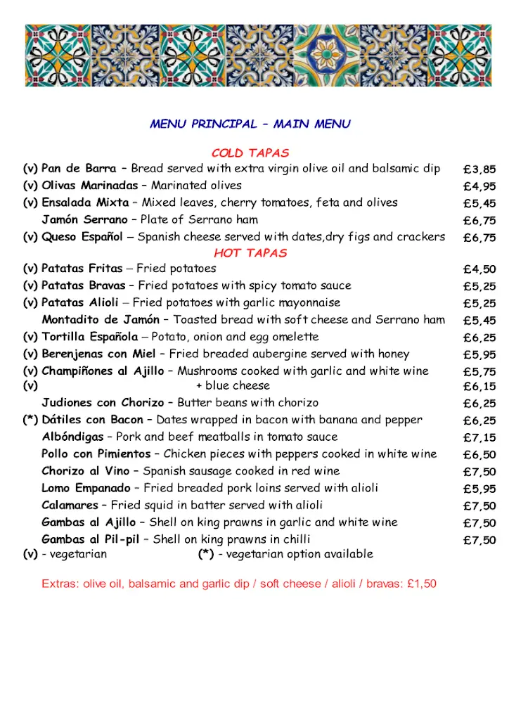 Menu_La Casita Bar Tapas_Broseley_image_2