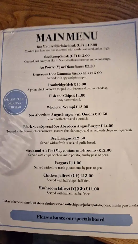 Menu_Black Swan_Broseley_imagen_3