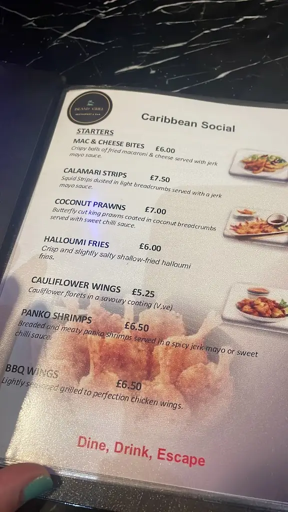 Menu_Island Grill & Lounge Ltd_Andover_image_2