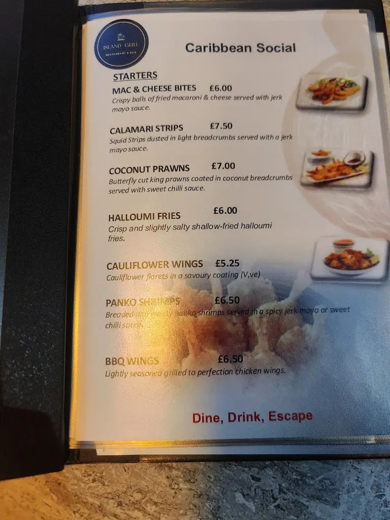 Menu_Island Grill & Lounge Ltd_Andover_image_3