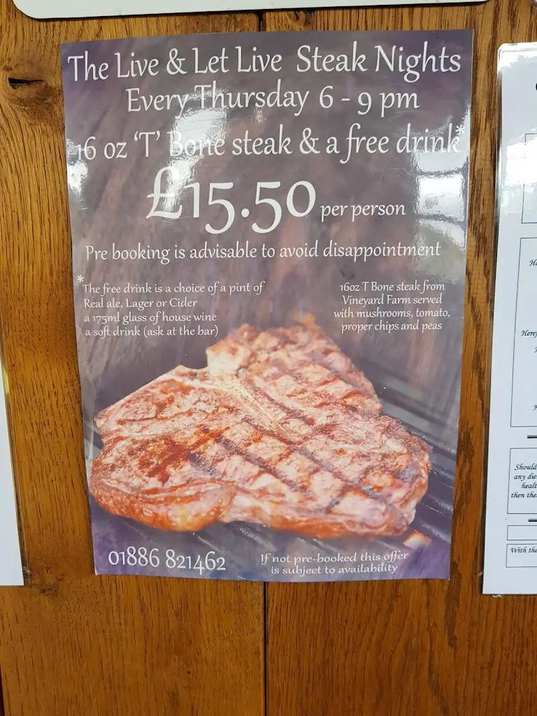 Menu_The Live & Let Live_Bromyard_image_2