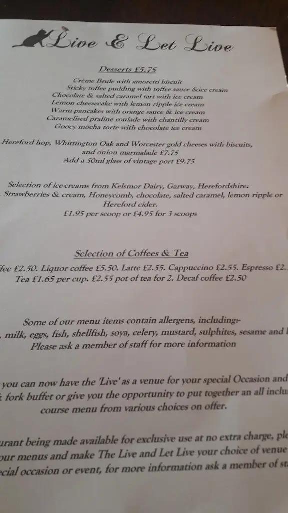 Menu_The Live & Let Live_Bromyard_image_3