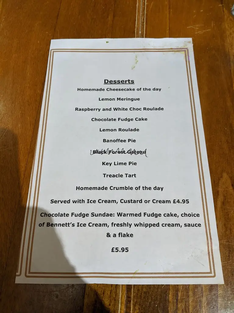 Menu_The Royal Oak_Bromyard_image_4