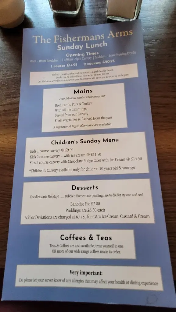 Menu_The Fisherman Arms at Docklow Pools_Bromyard_image_3