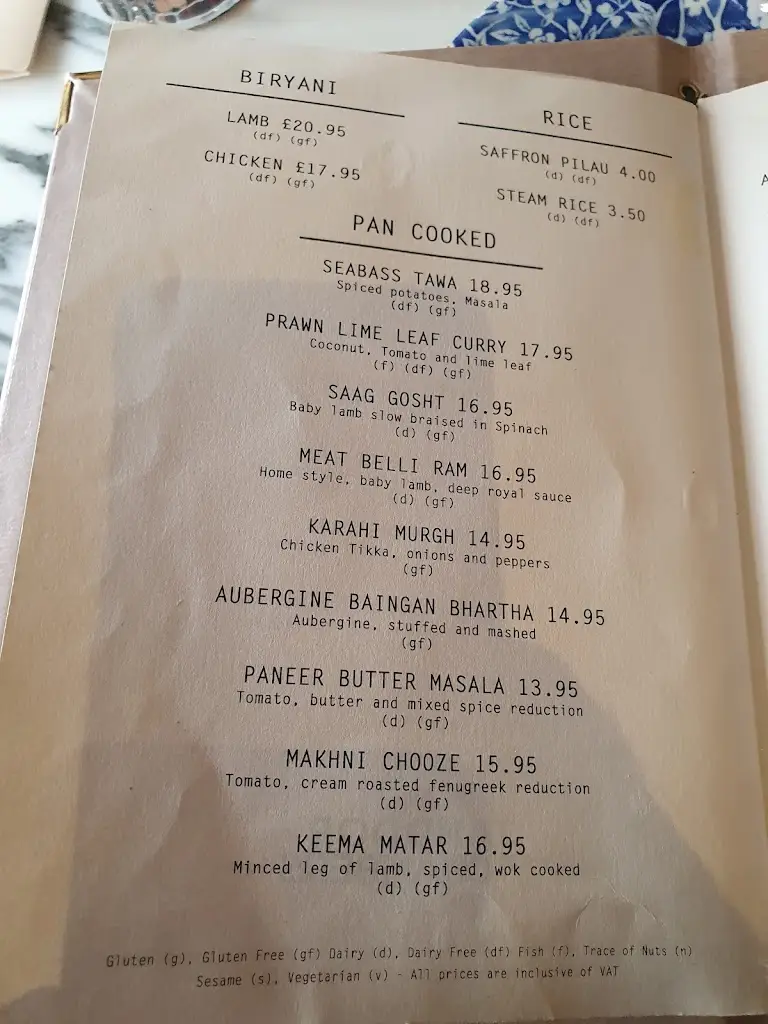 Menu_Tandoor At The Chambers_Buckhurst Hill_image_1