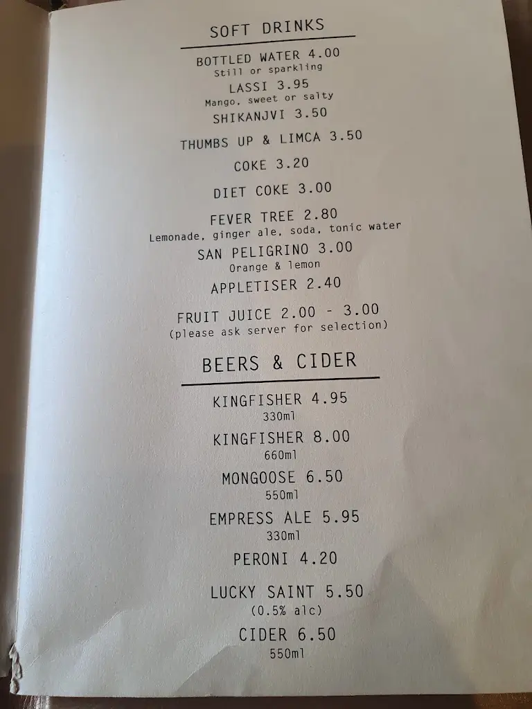 Menu_Tandoor At The Chambers_Buckhurst Hill_image_2