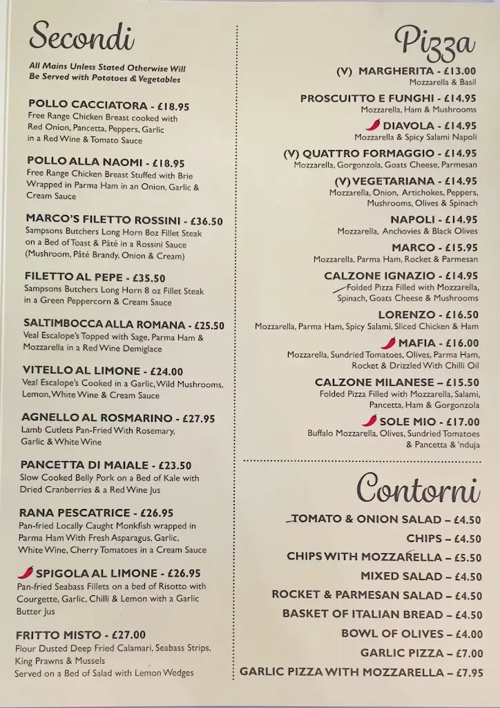 Menu_Marco's Italian Restaurant & Gelateria_Budleigh Salterton_image_2