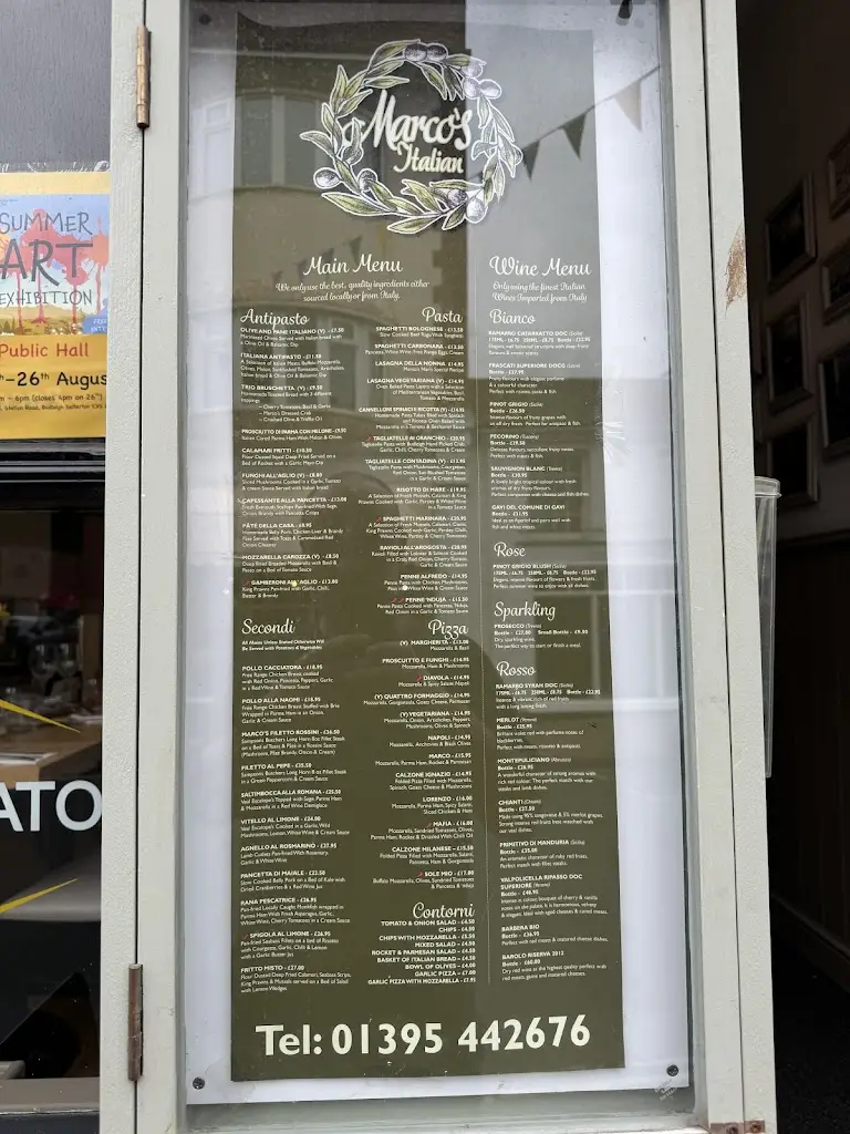 Menu_Marco's Italian Restaurant & Gelateria_Budleigh Salterton_image_3