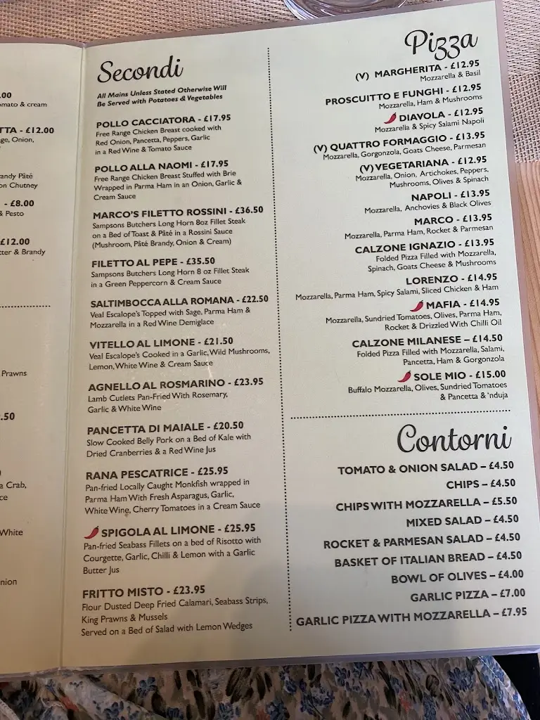 Menu_Marco's Italian Restaurant & Gelateria_Budleigh Salterton_image_4