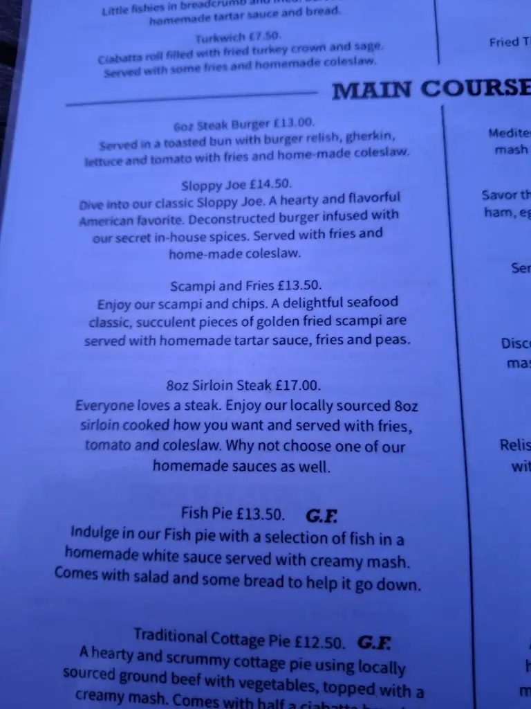Menu_The Dog and Donkey_Budleigh Salterton_image_4