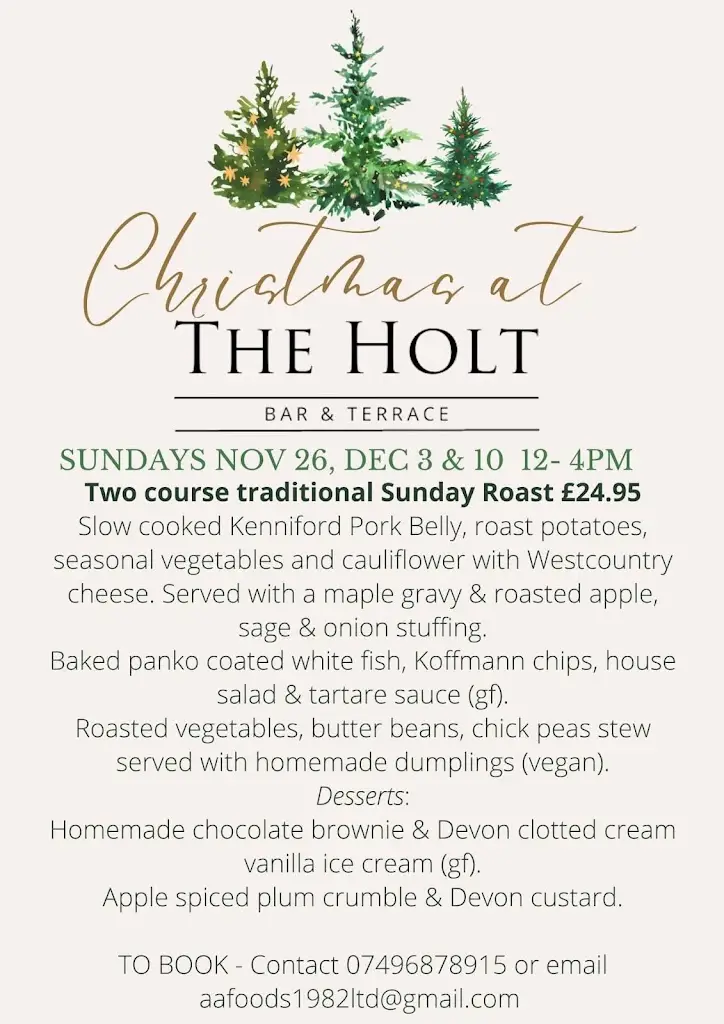 Menu_The Holt Bar and Terrace_Budleigh Salterton_image_2
