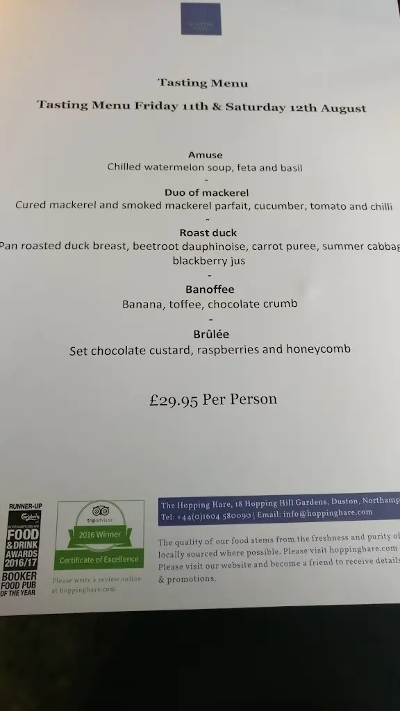 Menu_The Hopping Hare_Bugbrooke_image_2